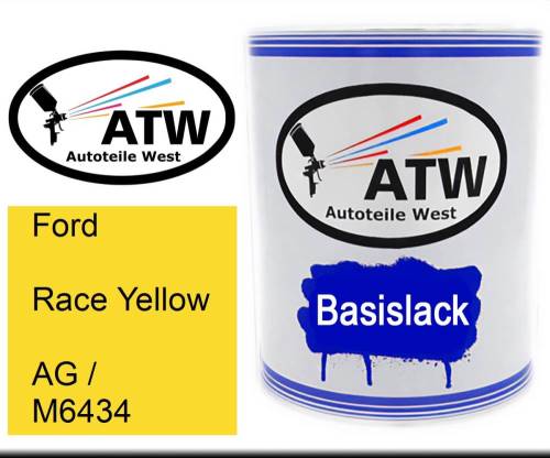 Ford, Race Yellow, AG / M6434: 1L Lackdose, von ATW Autoteile West.